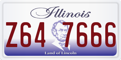 IL license plate Z647666