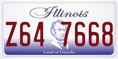 IL license plate Z647668
