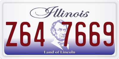 IL license plate Z647669
