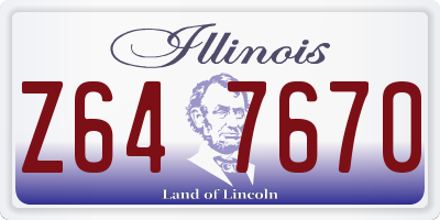 IL license plate Z647670