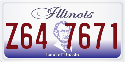 IL license plate Z647671