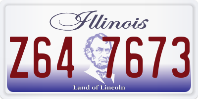 IL license plate Z647673