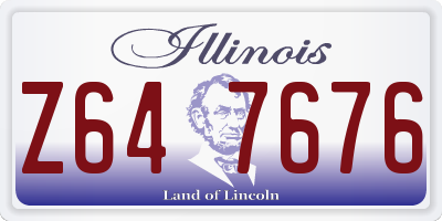 IL license plate Z647676