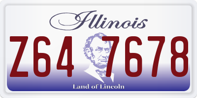 IL license plate Z647678