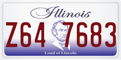 IL license plate Z647683