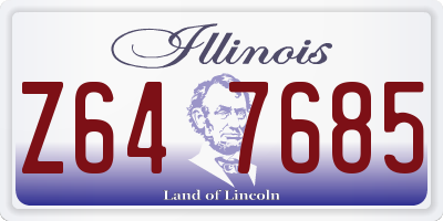 IL license plate Z647685