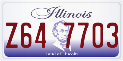 IL license plate Z647703