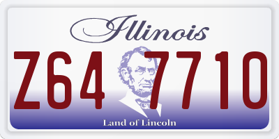 IL license plate Z647710