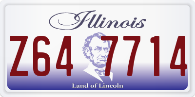 IL license plate Z647714