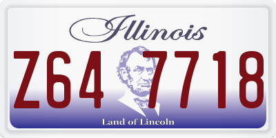 IL license plate Z647718