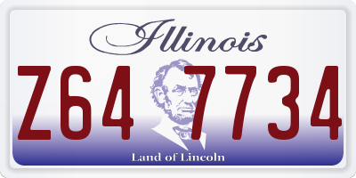 IL license plate Z647734