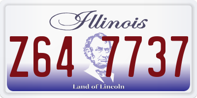 IL license plate Z647737