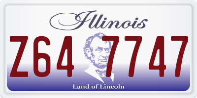 IL license plate Z647747
