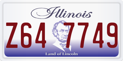 IL license plate Z647749