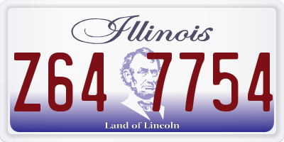 IL license plate Z647754