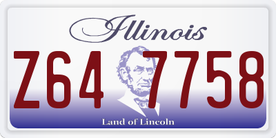IL license plate Z647758