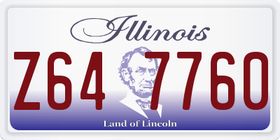 IL license plate Z647760