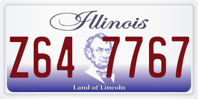 IL license plate Z647767