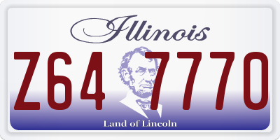 IL license plate Z647770