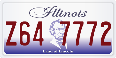IL license plate Z647772