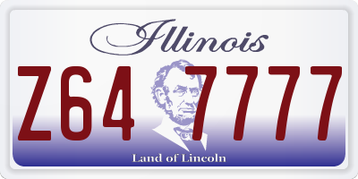 IL license plate Z647777