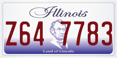 IL license plate Z647783