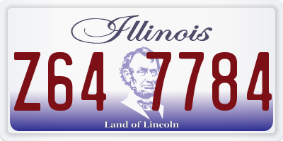IL license plate Z647784