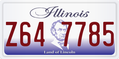 IL license plate Z647785