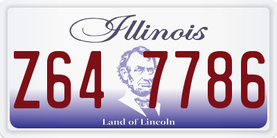IL license plate Z647786