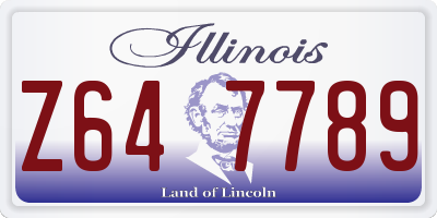 IL license plate Z647789