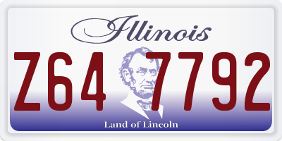 IL license plate Z647792