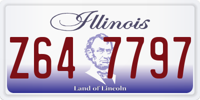 IL license plate Z647797