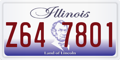 IL license plate Z647801