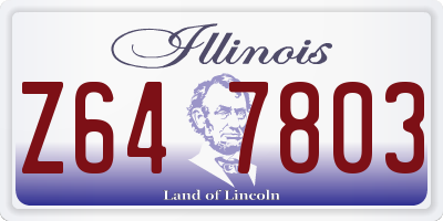 IL license plate Z647803