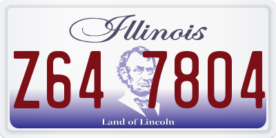 IL license plate Z647804