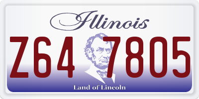 IL license plate Z647805