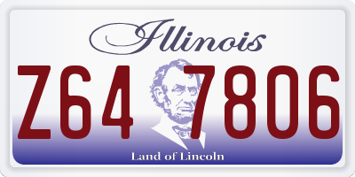 IL license plate Z647806