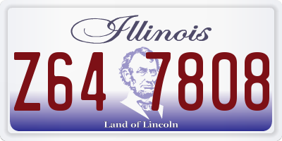 IL license plate Z647808