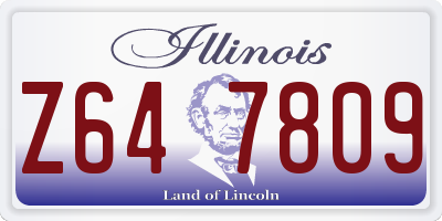 IL license plate Z647809