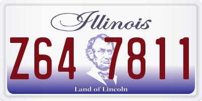 IL license plate Z647811