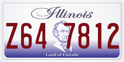IL license plate Z647812