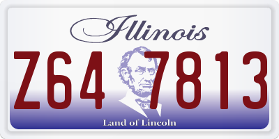 IL license plate Z647813