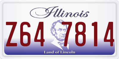 IL license plate Z647814