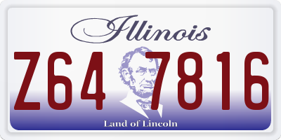 IL license plate Z647816