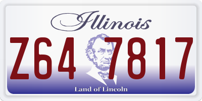 IL license plate Z647817
