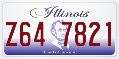 IL license plate Z647821