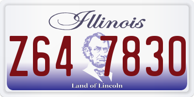 IL license plate Z647830