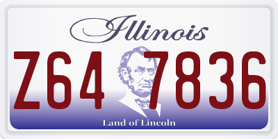IL license plate Z647836