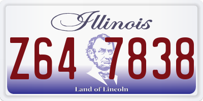 IL license plate Z647838