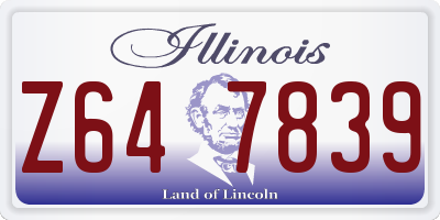 IL license plate Z647839